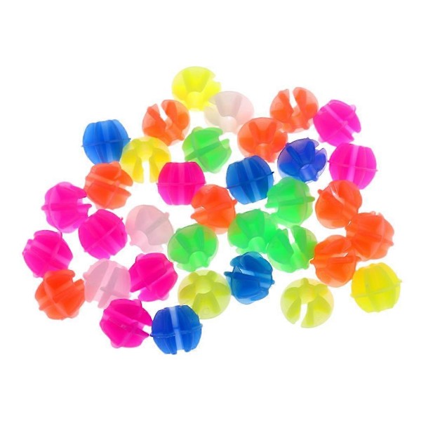 2x Färgglada Plast Clip Barn Cykel Hjul Ekrar Pärlor Dekoration