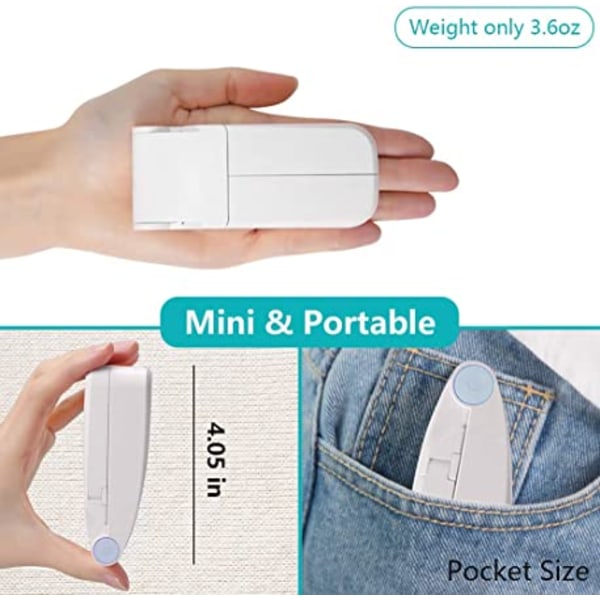 Mini handfläkt, portabel liten hopfällbar uppladdningsbar fläkt