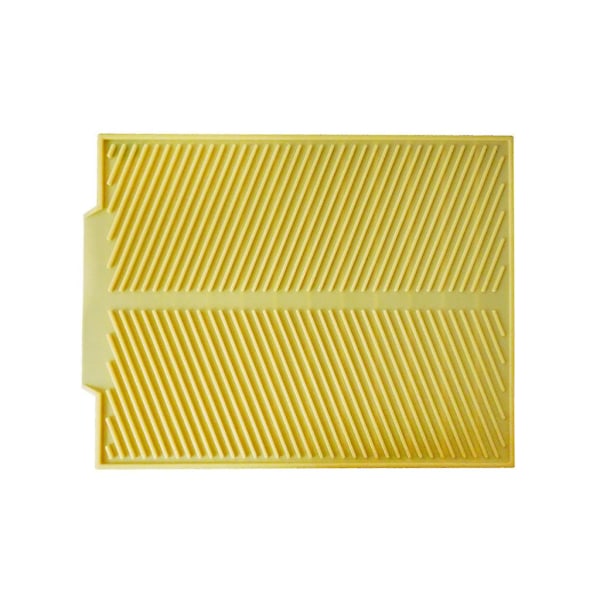 Opvaskemåtte, Silikone Afløbsbakke, Beskyttende, Varmebestandig, Bordplade Yellow