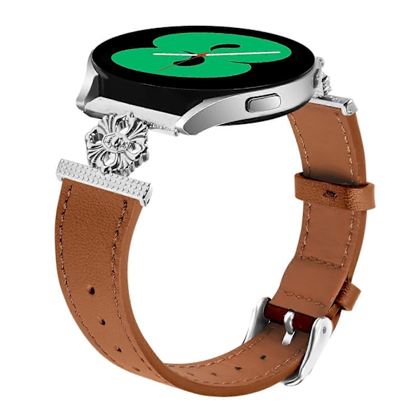 Garmin vivoactive 5/Garminactive 5 -kellolle nahkainen ranneke kukkakoristeella, säädettävissä Multicolor Style D