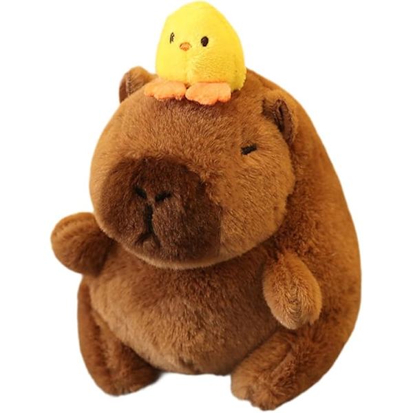 Kapibara-Plush-Avaimenperä Täytetyt Eläimet Avaimenperä Syntymäpäivälahja Pehmeä Realistinen Koristeellinen Reppu-Laukku Ripustus Tytöille Pojille Duck