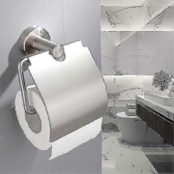 Badeværelse Toiletpapirholder Rustfrit stål Tissue Papirrulle Holder... B