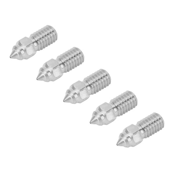 5 kpl 3D-tulostimen suutin 1,75 mm M6 nopea suutin Creality Ender 5 S1 0,4 mm:lle