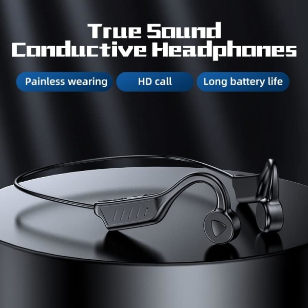 Bluetooth Bone Conduction-hörlurar, öppna vattentäta sporthörlurar Trådlösa hörlurar Inbyggd brusreducerande mikrofon red