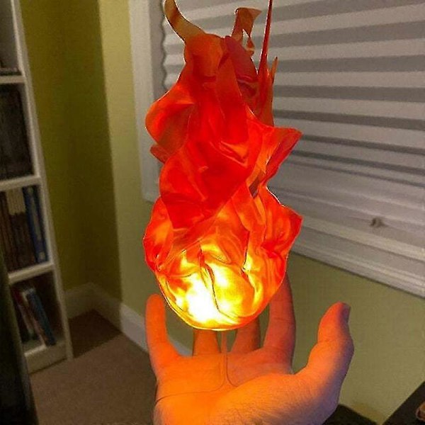 Simulaatio Kelluva Tulipallo Lamppu Keinotekoinen Liekki Kirkkaalla Kestävällä Korkealla Laadulla Red