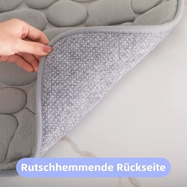 Baderomsmatte Memory Foam Baderomsmatte Memory Foam Dusjmatte Absorberende Baderomsmatte Baderomsmatte Dusjmatte Dekorativ Dørmatte Sklisikker Matte Fr B