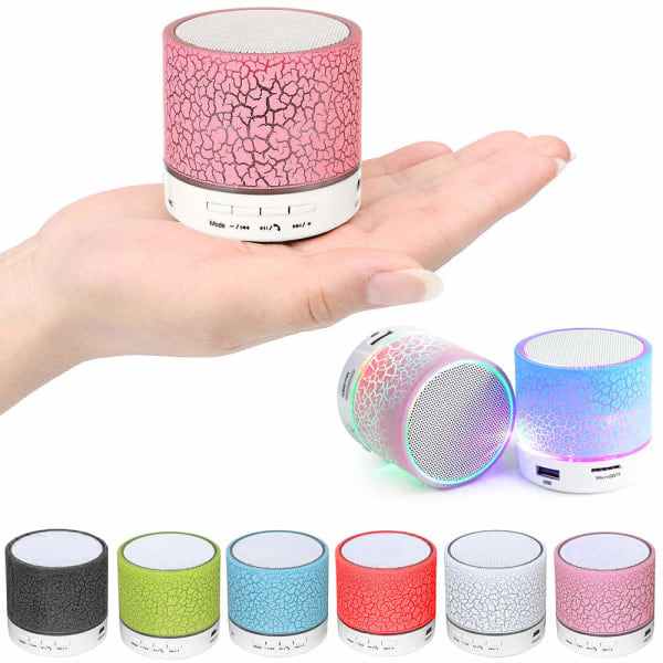 Kaiutin - Bluetooth ja LED - Kannettava & Mini green