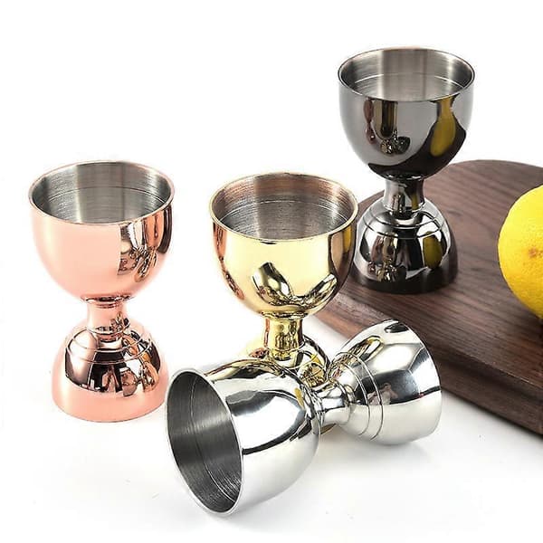 Rustfritt stål barjigger, cocktailmålebegre bartender kjøkken barutstyr 1 PC-Pink
