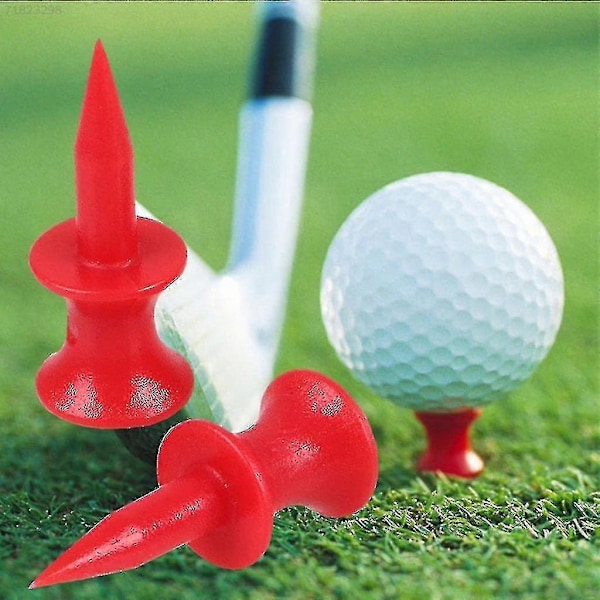 50 stk. Golf-tees Step Down Plastik Ubrydelig Genanvendelig Bulk Professionel Højde 70mm White