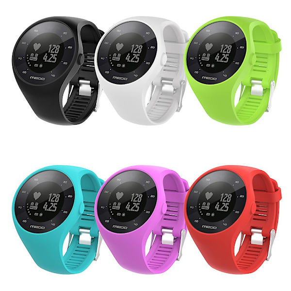 Silikonarmband för Polar M200 - Hållbart Smartwatch-armband, Mjukt och Snyggt