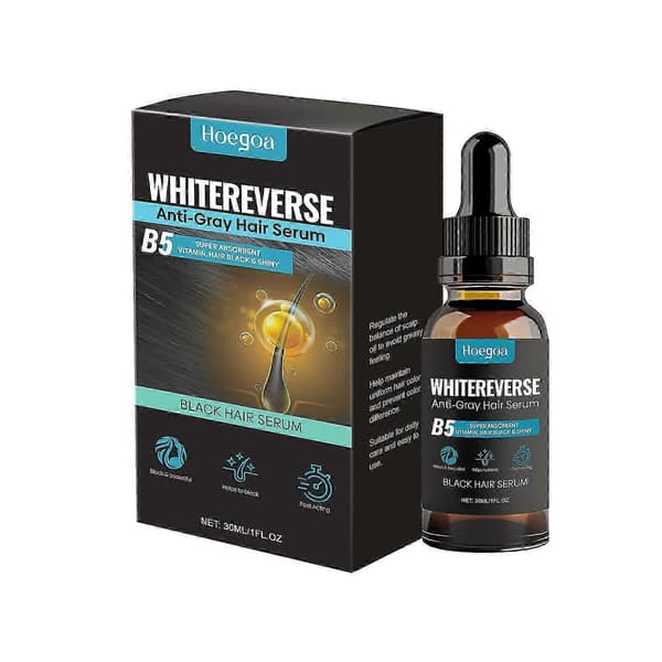 Nærende Hårserum for Reversering av Grått Hår, Sterkere, Blankere, Hodebunnpleie - 30ml