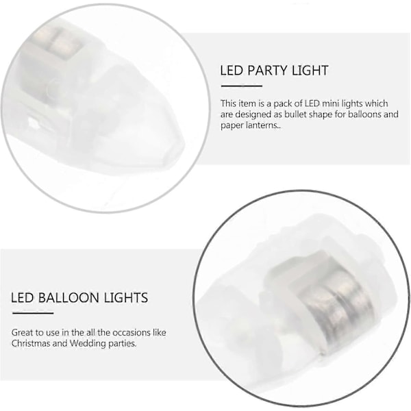 Pakke med 30 Mini LED - - For Å Komplementere Lykter