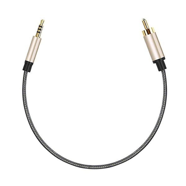 3,5 mm til hann RCA Audio Stereo Adapter Koaksialkabel, Gullbelagt Kontakt 1m