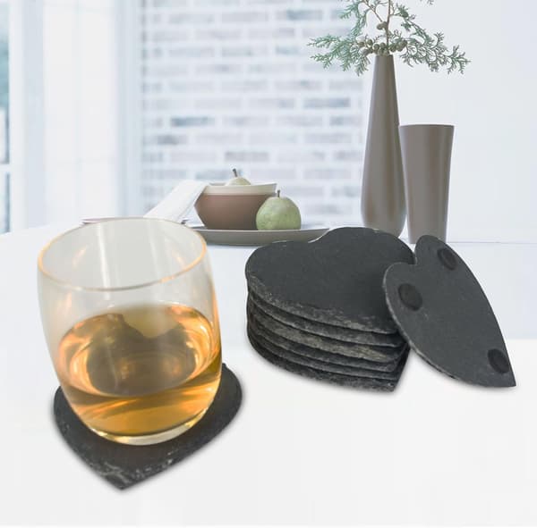 VanGogh Slater Hjerte Coasters Borddækning 11x11cm (4stk) Valentinsgave til hende/ham