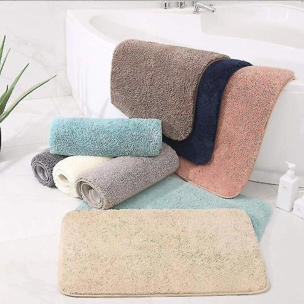 Badematte Tykk Anti-Skli Fluffy Badematte med Myk Absorberende Mikrofiber Bad Dusj Kar Soverom