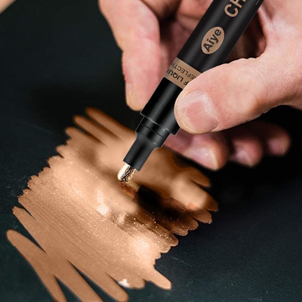 Vandtæt Marker Pen med Høj Glans DIY Tilbehør Flydende Krom Maling Pen til Model Golden A