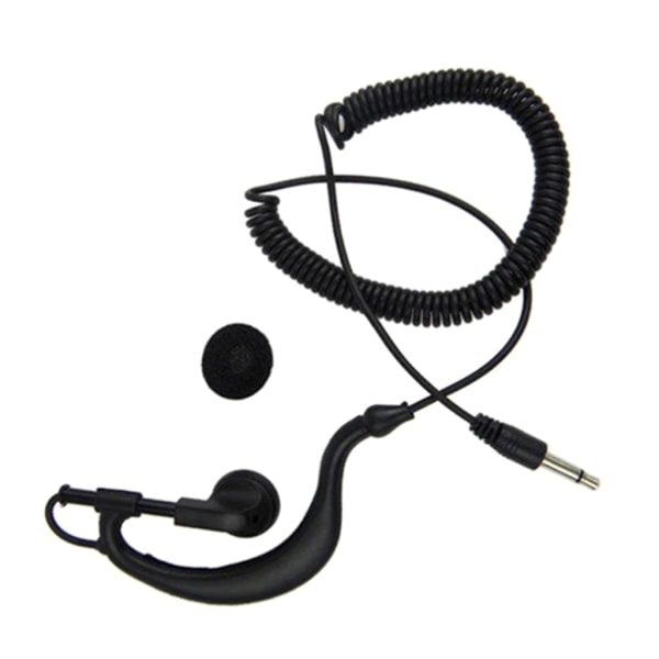 G-Shape Mjukt Öronkrok Headset Headset 3,5 mm Kontakt-Öronkrok Lyssna Endast Ham-Radio Hörlur/Headset för 2-vägs Radioapparater