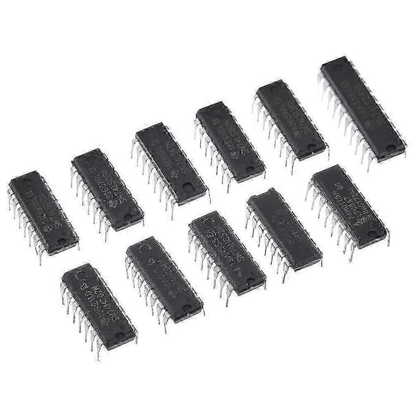 40 stk. (20 stk. 74HCxx+20 stk. 74LSxx) Serie Logikk IC Sortimentsett Digital Integrert Chip