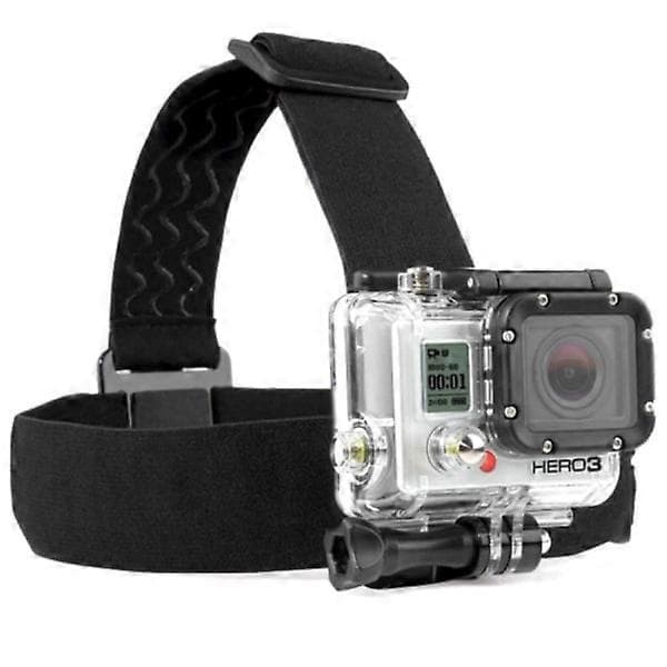 Elastisk hodestropp for GoPro - Alle modeller Svart