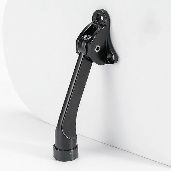 Kickdown Dørstopp Premium Holder Dørstopp Heavy Duty Metall Stativ For Hjem Tyngre Dør Black