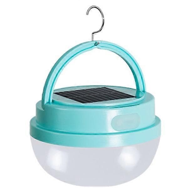Oppladbar solcellelampe, bærbar, utendørs, vanntett