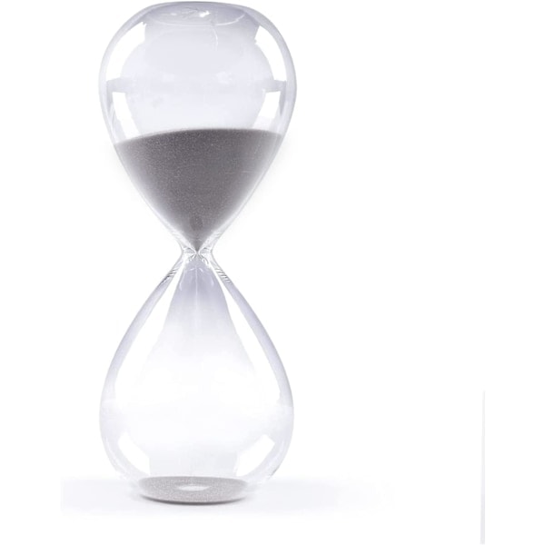 Tiimalasi hiekassa, värikäs ja muodikas, lasista inspiroitunut hiekkakello kotiin, toimistokoristeeksi Gray 30 min