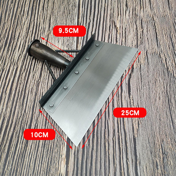 Flat Hage-Spade for Utenfor Hage Rengjøring, Jordrensing, Ugressfjerning, Tykk Rengjøring, Hagegress