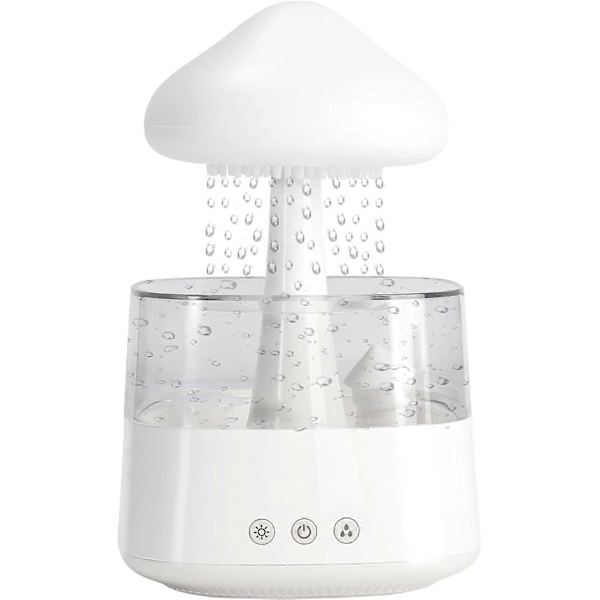 Natlampe Sky Regn Luftfugter med LED-lys Mikro Aromaterapi Diffuser, Søvn Afslapning Stemning Vanddråbe Lyd Gave