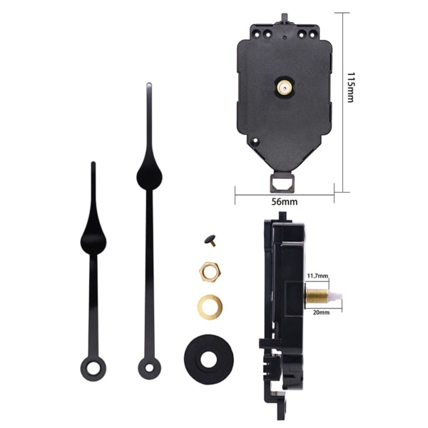 DIY Quartz Pendul Trigger Lydløs Urværk Mekanisme med 16 Spilleboks Bevægelser Ur Væg Ur Dele