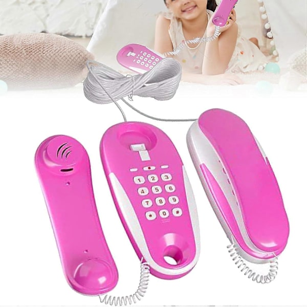 Barnelek Telefon Intercom, Leketelefon med Ekte Ringelyder, 50% Rabatt