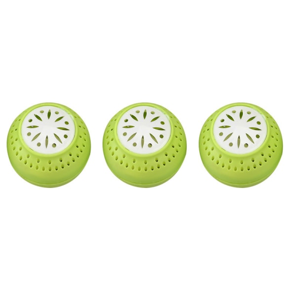 3 Pcs Eco-friendly Fridge Deodoriser Balls Eliminate Odour Smell Removal Fresh Kitchen