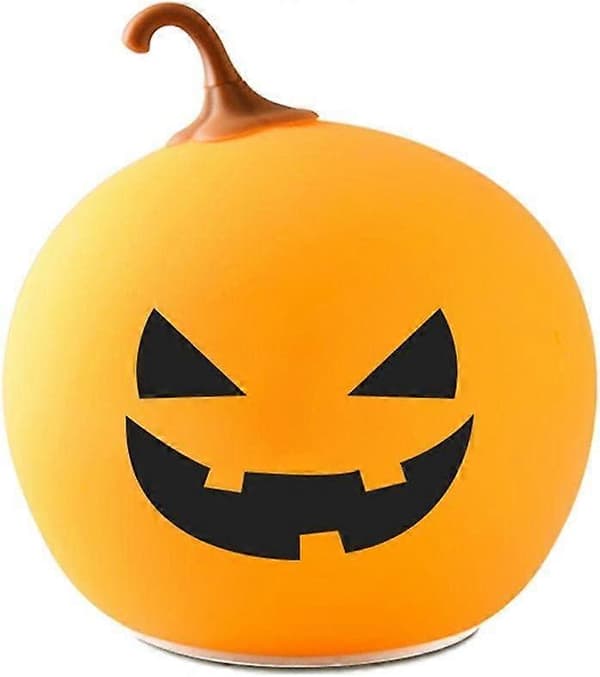 2025 Halloween Gresskar Nattlys Oppladbart LED Nattlys Bærbart Lys Kran Kontrolllampe
