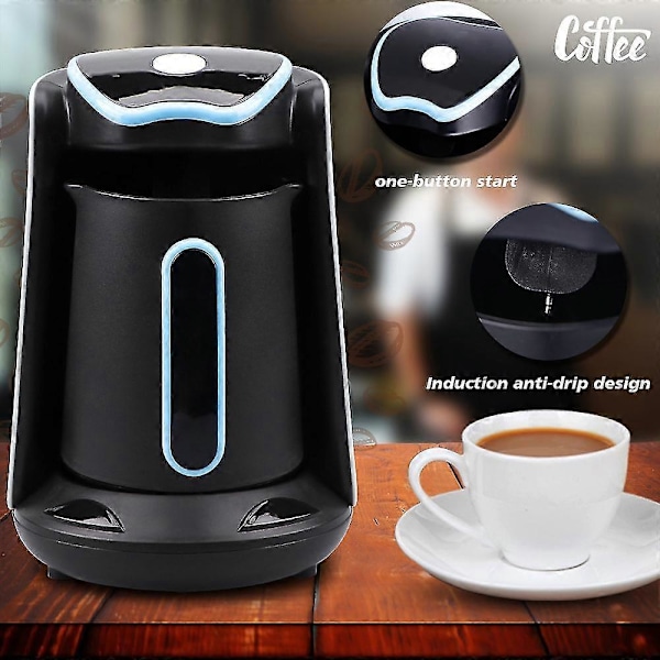 Automatisk tyrkisk kaffemaskine elektrisk kande AC 220~240v formalet kaffemaskine-yyc purple