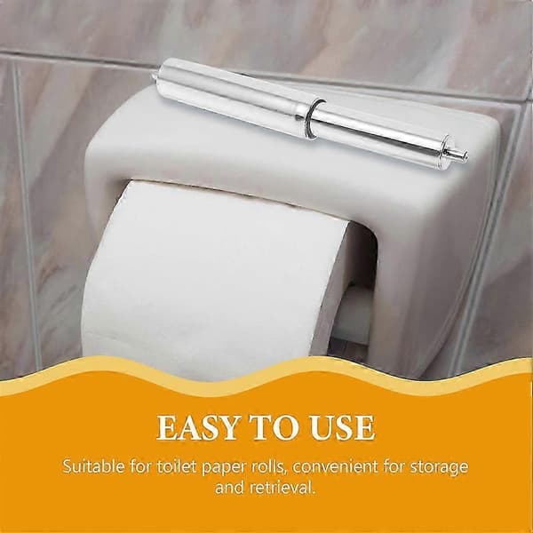 2 stk. toiletpapirrulleholder erstatningsstang til tissueboks