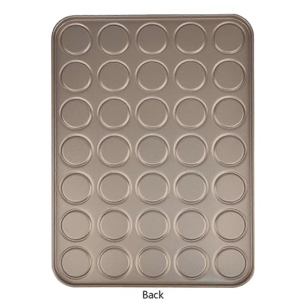 35 Kapasitet Macaron Bakeplate Kakeform Karbonstål Grunne Bakebrett