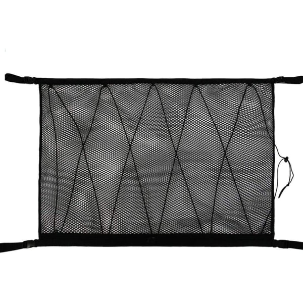 Car SUV roof storage net with double zipper