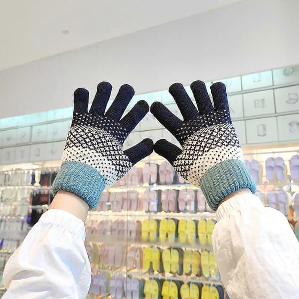 Vinterhandsker Varme Bløde Komfortable Elastiske Manchetter til Kvinder style 3