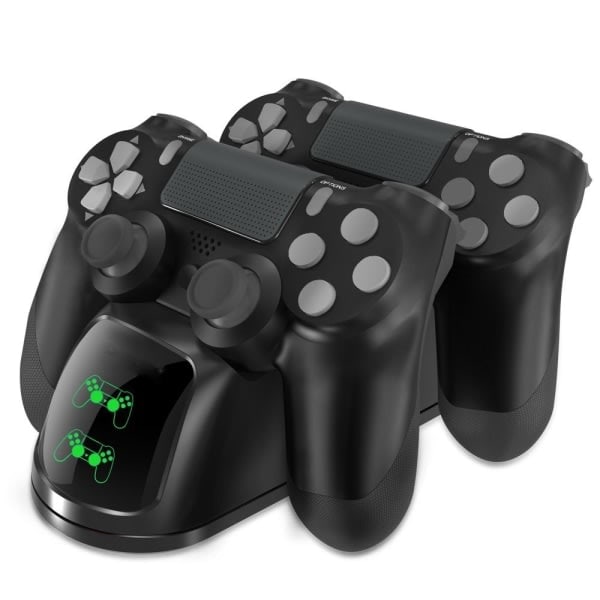 Kaksoislatausasema kahdelle PS4/PS4 Slim/PS4 Pro -ohjaimelle