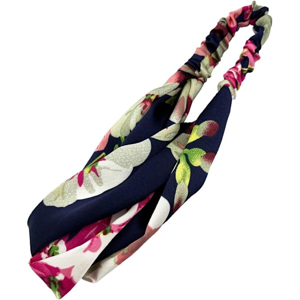 1 stk Hårbånd 1 Pakke Hodebånd for Kvinner Elastisk Hodebånd Sklisikkert Mote Kvinners Turban Hode Navy