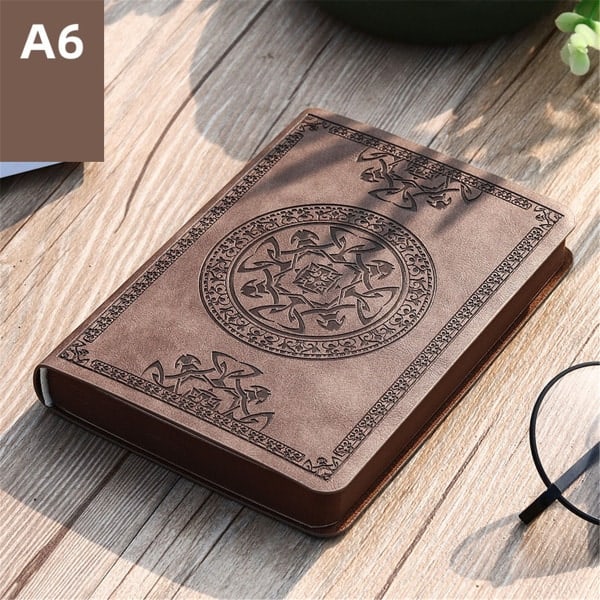 Vintage Læder Notesbog Rejsejournal Bsuiness Notesbog Dagbog til Voksne Gaver Khaki