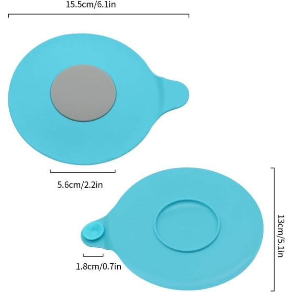 Avløpsluker, en pakke med 2 badekarplugger, kjøkkenvaskplugger