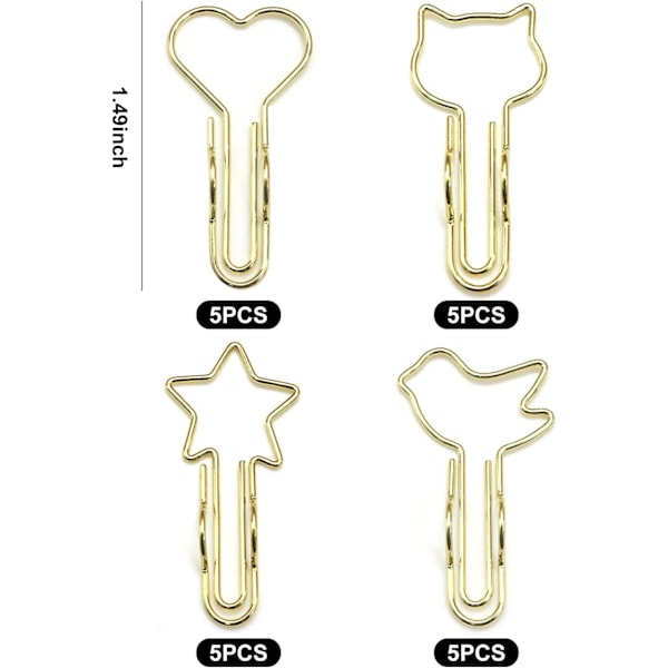 Pennhållare Clips - 20-pack Multifunktionella rostfria pennklämmor, pennhållare clips för anteckningsböcker, bokmärken bärbar pennklämma loop, för papper