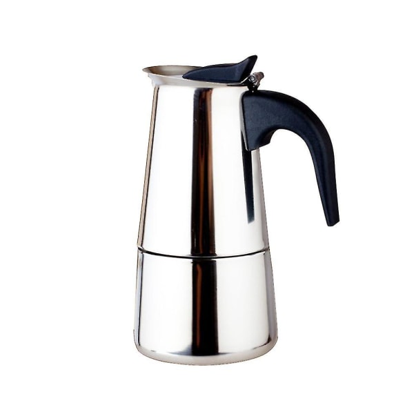 Moka kaffebryggare i rostfritt stål Mokka Espresso Latte spishäll Filter kaffekanna Perkolatorverktyg
