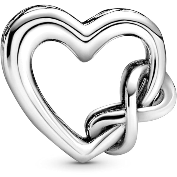 PANDORA Infinity Heart Berlocker med Love You Mum Bajs