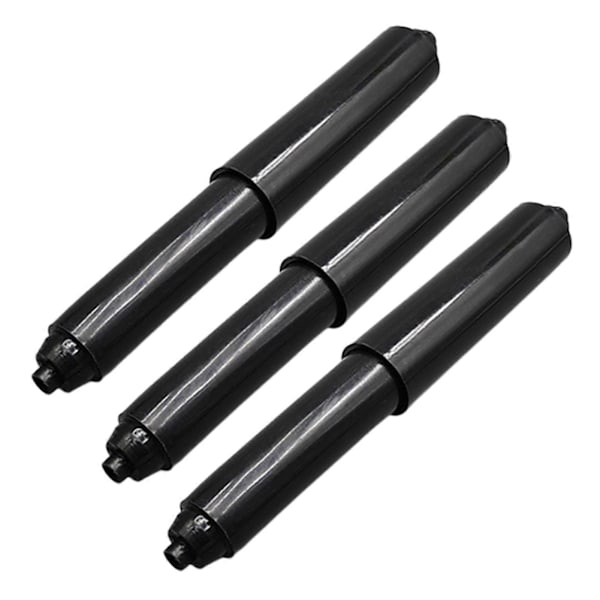 3 kpl WC-paperiteline Kätevä jousikuormitteinen helppo asennus Vaihto Säädettävä WC-paperirulla QingHai Black