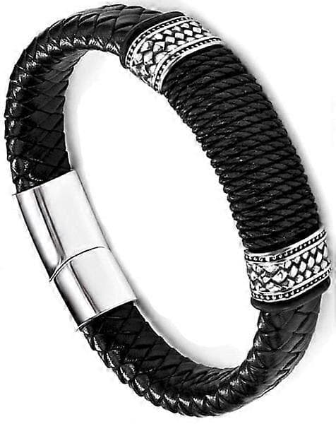 Herrearmbånd Sort Magnetlås 21,5 cm B2 Stil Armbånd
