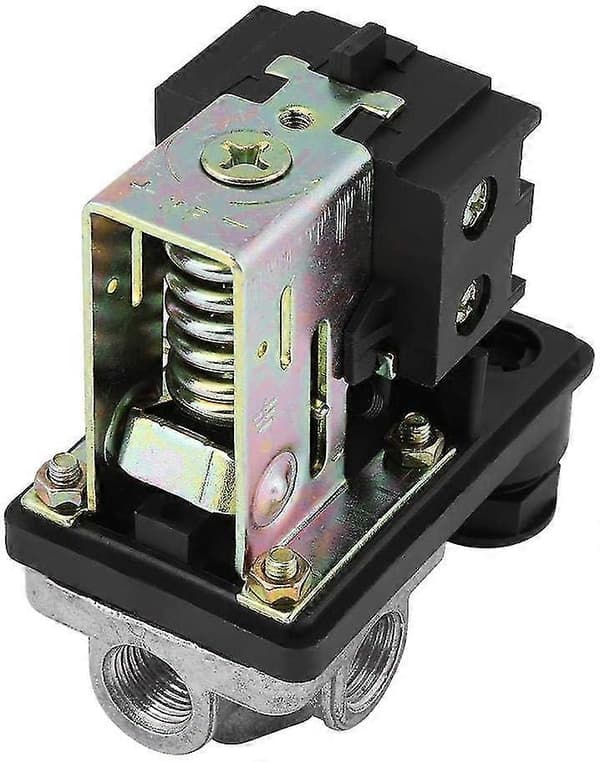 Luftkompressor tryckströmbrytare med 4 portar, kraftig 240v 16a luftkompressor tryckkontroll strömbrytare ventilbytesdelar 90psi -120psi