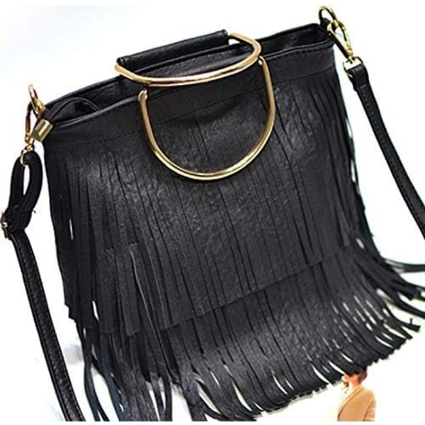 Kvinnors mode axelväska crossbody tote handväska frans