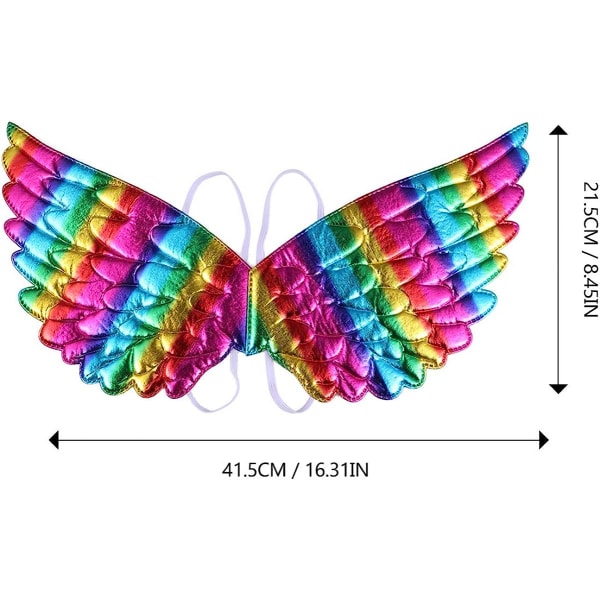 2 kpl Siivet Rainbow Angel-asu Unikkoasu Halloween