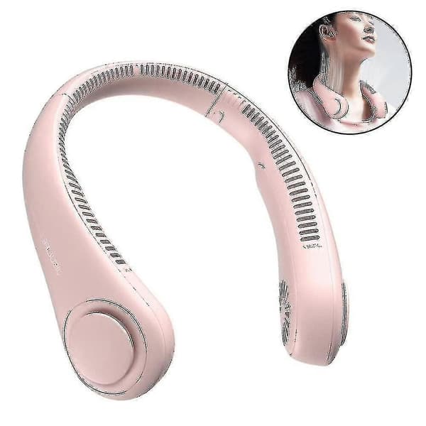 Halsventilator, bærbar bladløs halsventilator, mini halsventilator kølende personlig ventilator
